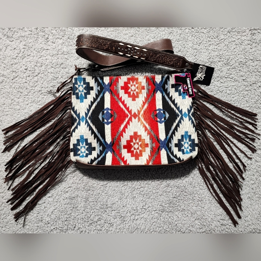 -- - Angel Ranch Fringe Purse - Picture 2 of 12